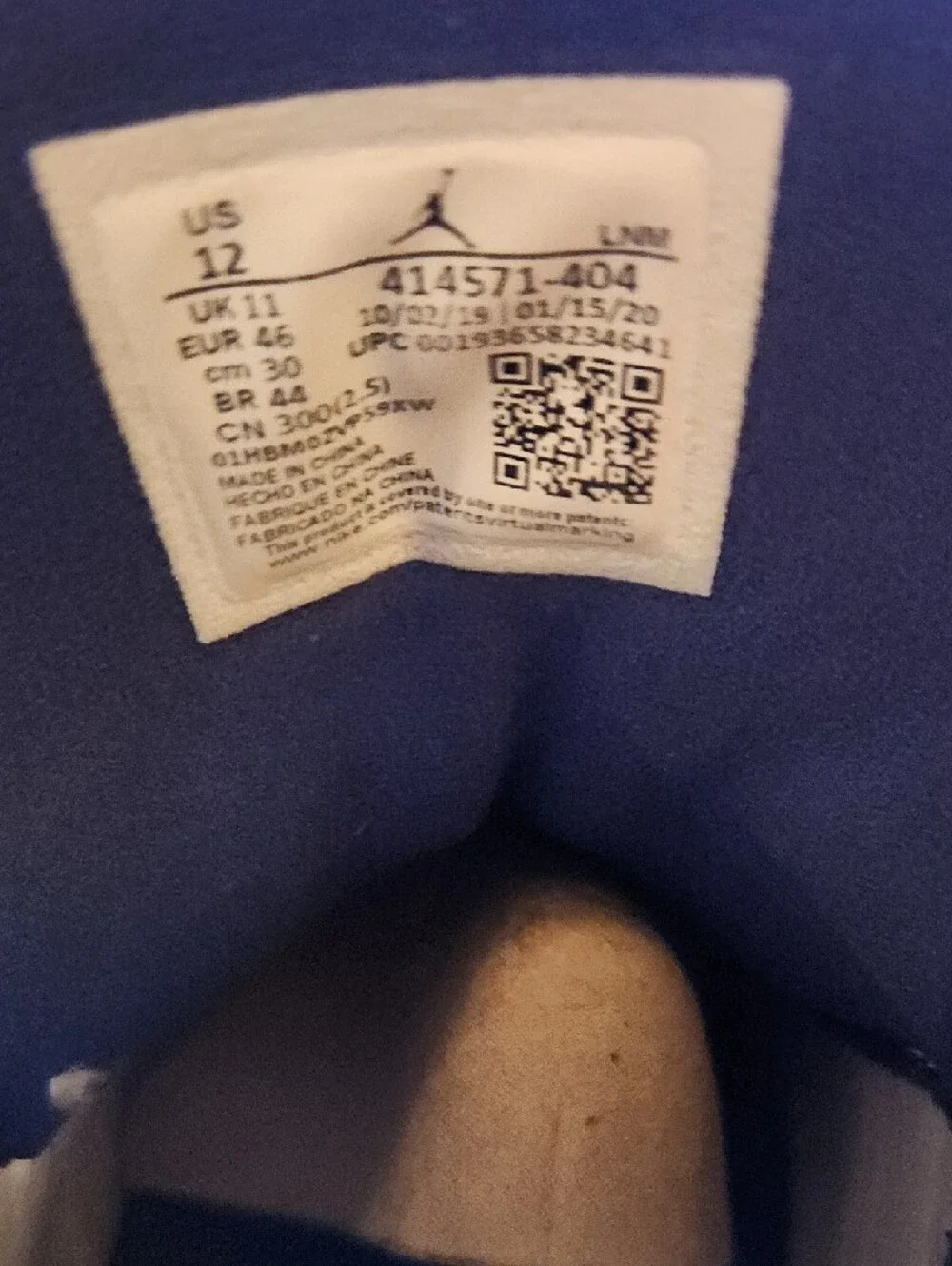 Jordan 13 "Flint" 2020 Blue and White Retro Basketball Sneakers - Picture 2 of 9